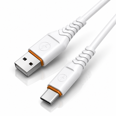66W USB-A to USB-C Fast Charging & Data Cable 1m PVC 480Mbps Sync Cable