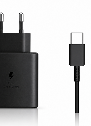 25W USB-C Fast Wall Charger with USB-C to USB-C Cable 95cm EU Plug Travel Power Adapter