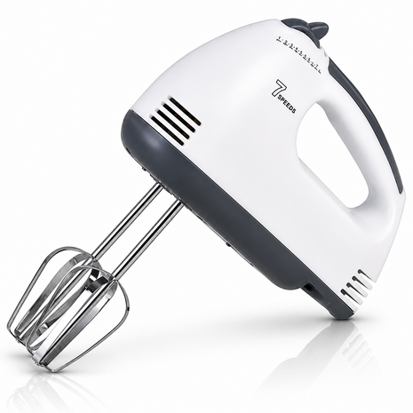 270W Hand Mixer, 7 Speeds, 2 Beaters and 2 Dough Hooks, 220–240V