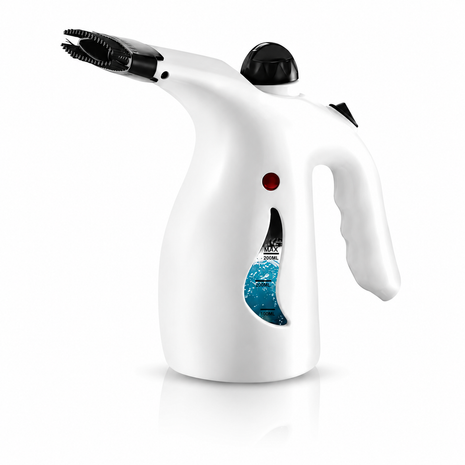 Handheld White Garment Steamer with 200mL Water Tank, Continuous Steam, Steam Flow, 1.8m Cord, ABS Plastic