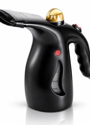 Handheld Black Garment Steamer with 200mL Water Tank, Continuous Steam, Steam Flow, 1.8m Cord, ABS Plastic (Copy)