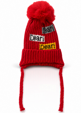 Kids Wool Winter Beanie with Fur Lining for Ages 3–10 Years