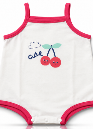 Baby Girls 100% Cotton Sleeveless Bodysuit Size 90 (12–18 Months)