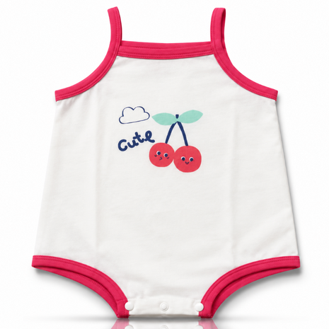 Baby Girls 100% Cotton Sleeveless Bodysuit Size 90 (12–18 Months)