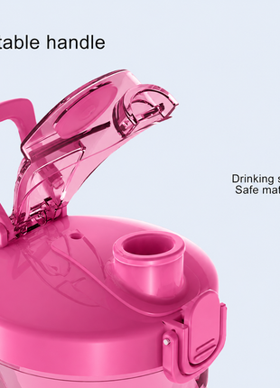 Portable Blender 600 ml USB-C Rechargeable 6-Blade Personal Smoothie and Shake Maker -Pink