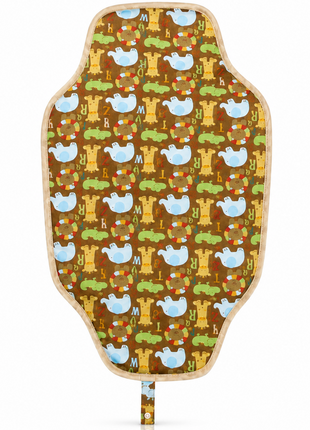 Waterproof Baby Changing Pad Mat Foldable Portable Diaper Changing Station Lightweight -Safari Animal Print