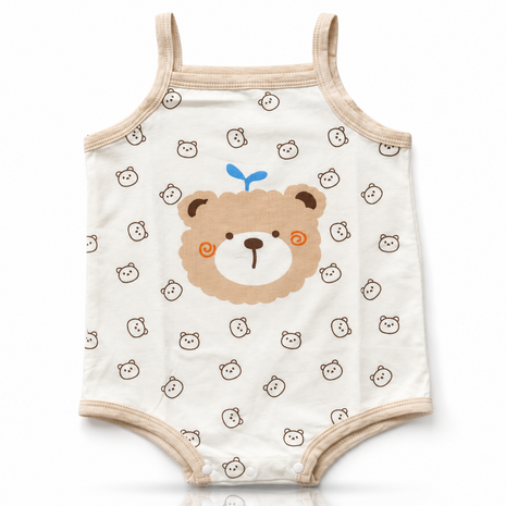 Baby Girls 100% Cotton Sleeveless Bodysuit Size 90 (12–18 Months)