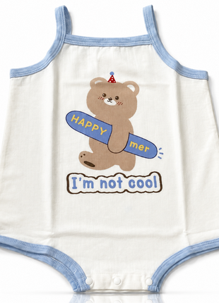 Baby Girls 100% Cotton Sleeveless Bodysuit Size 90 (12–18 Months)