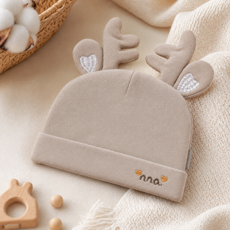 Cotton Baby Hat for 0–12 Months | Soft Lightweight Infant Cap with Ear Design | Boxed Gift Baby Beanie