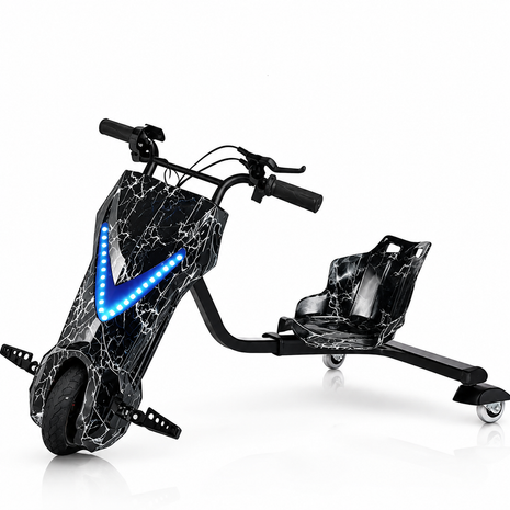 3-Wheel Electric Drifting Trike 36V 3.6Ah – ABS Body, Bluetooth Music, PU Wheels