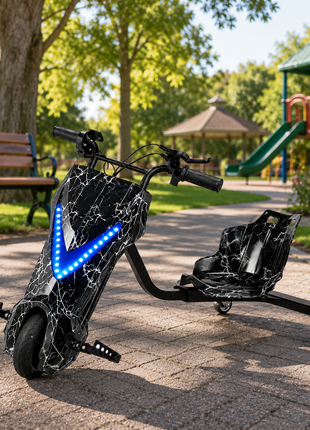 3-Wheel Electric Drifting Trike 36V 3.6Ah – ABS Body, Bluetooth Music, PU Wheels
