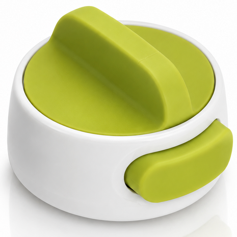 Manual Can Opener with Stainless Steel Cutting Wheel – Compact Handheld Kitchen Tool- Green
