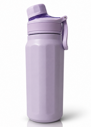 670ml Vacuum Insulated Sports Bottle with SUS316 Stainless Steel Inner, Leak-Resistant Flip Lid & Carry Handle for Hot and Cold Drinks