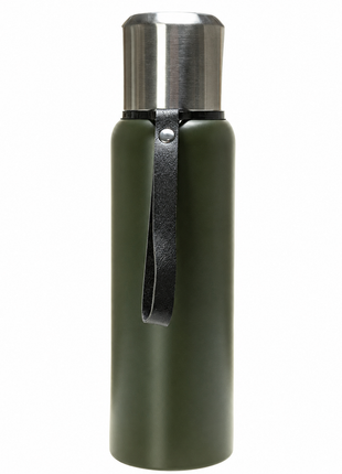 Stainless Steel Green Insulated Vacuum Bottle Double Wall Thermal Flask for Hot and Cold Drinks
