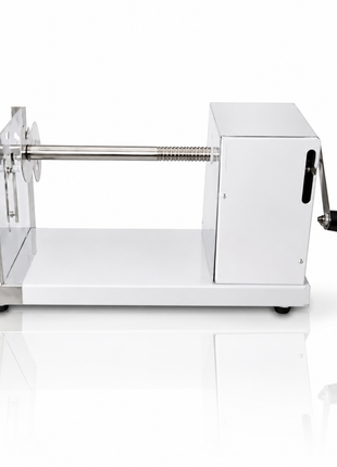 Stainless Steel Potato Slicer with Peeler and Handle, Manual Adjustable Vegetable Spiral Cutter