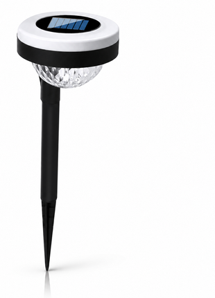 Solar Garden Light with Dusk-to-Dawn Auto On/Off, IP65 Waterproof, 2-in-1 Ground Stake or Wall Mount