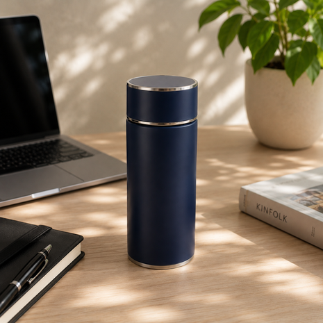 316 Stainless Steel Vacuum Thermal Mug with Insulated Lid and Portable Travel Design-Blue