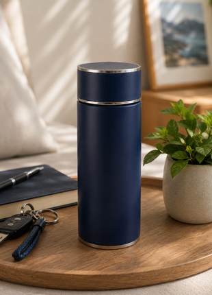 316 Stainless Steel Vacuum Thermal Mug with Insulated Lid and Portable Travel Design-Blue