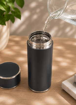 316 Stainless Steel Vacuum Thermal Mug with Insulated Lid and Portable Travel Design-Grey