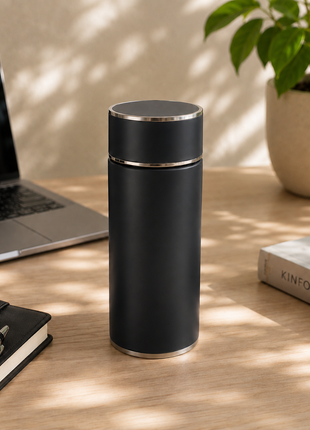 316 Stainless Steel Vacuum Thermal Mug with Insulated Lid and Portable Travel Design-Grey