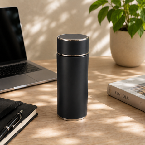 316 Stainless Steel Vacuum Thermal Mug with Insulated Lid and Portable Travel Design-Grey