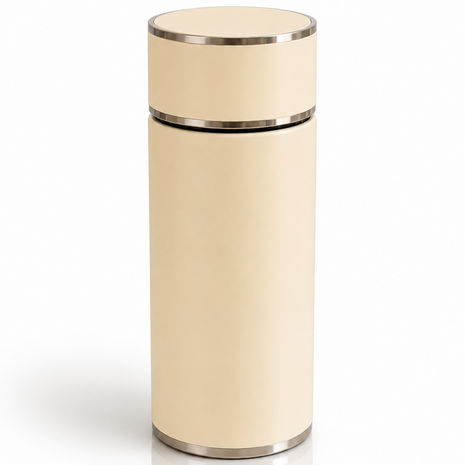 316 Stainless Steel Vacuum Thermal Mug with Insulated Lid and Portable Travel Design-Cream