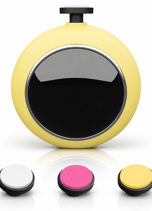 Electric Nail Grinder for Feet and Toes, Quiet ABS Plastic Nail Care Tool,Yellow