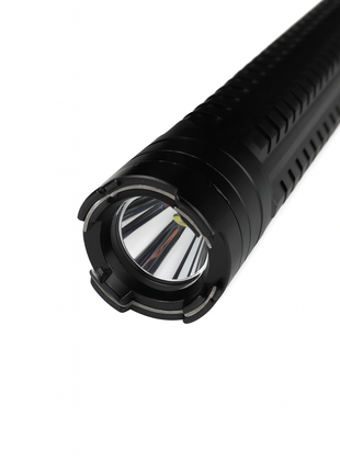 Self-Defense Flashlight 1000KV Stun Torch – 3-Mode LED Light – Rechargeable Lithium – LB-01 Aluminum Black