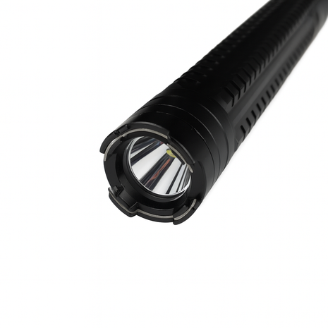 Self-Defense Flashlight 1000KV Stun Torch – 3-Mode LED Light – Rechargeable Lithium – LB-01 Aluminum Black