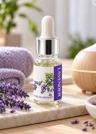 Lavender Essential Oil 10 ml for Diffusers & Humidifiers | Home Aroma