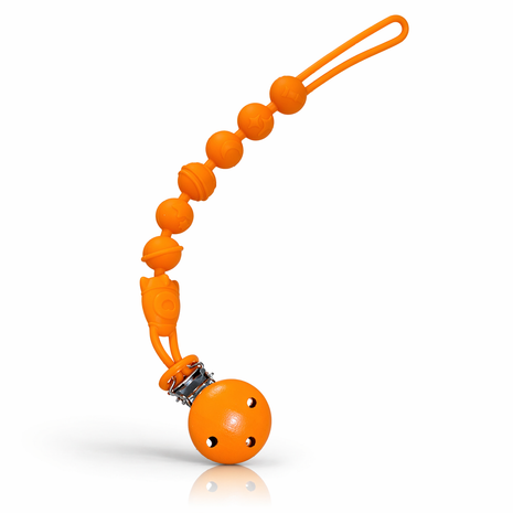 Silicone Pacifier Clip with Wooden Clip,Lightweight Baby Holder for Pacifiers & Teething Toys