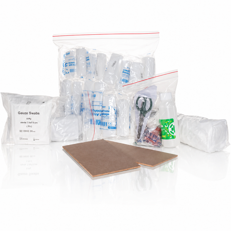 Regulation 3 First Aid Refill Kit – 27-Piece Factory Compliant Set with Burn Dressing, CPR, Gloves & Bandages