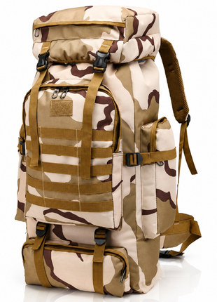 80L Tactical Hiking Backpack – Waterproof 600D Oxford