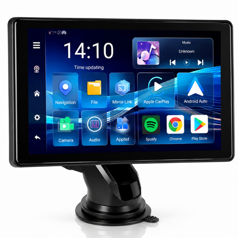 7 Inch Wireless CarPlay & Android Auto Car Multimedia Player HD Touchscreen with Backup Camera, Wi-Fi, FM Transmit & Voice Control