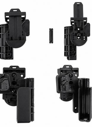 Glock 19 / 23 Quick Carry Tactical Holster Right Hand, Condition 3 Active Retention, Adjustable Cant & Height, Polymer