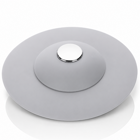 2-in-1 Silicone Sink Drain Stopper & Hair Catcher Universal Bathtub Plug 10cm Leak-Proof Pink