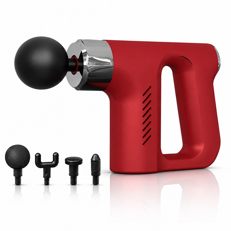 Ultra Mini Speed Deep Tissue Massage Gun with 4 Heads.