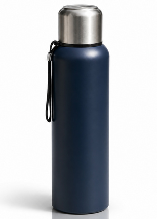 Stainless Steel Vacuum Flask with Filter – Double-Wall Insulated, Hot 24h / Cold 36h