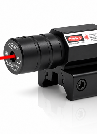 Red Laser Sight 650 nm <1 mW, Metal Housing, Battery & Tools Included