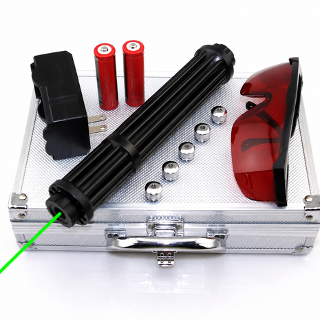 5000mW  Green Laser Pointer – Aluminium Chassis – Black