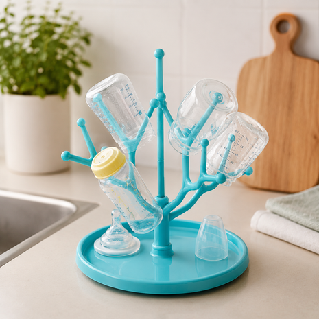 Baby Bottle Drying Rack ABS Plastic Tree Stand