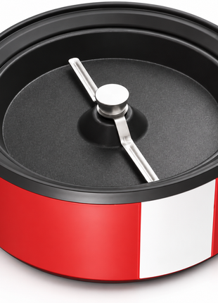 700W Retro Hot Air Popcorn Maker Machine 60g Capacity 220-240V with Measuring Scoop & Non-Slip Base
