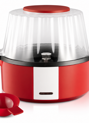 700W Retro Hot Air Popcorn Maker Machine 60g Capacity 220-240V with Measuring Scoop & Non-Slip Base