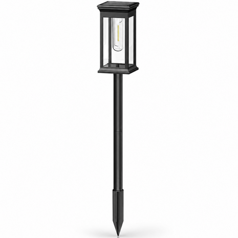 Solar Powered LED Pathway Garden Light IP65 Waterproof Auto On/Off Adjustable Height Outdoor Lawn & Patio Light