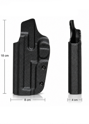 ABS Plastic Belt Holster Case Lightweight Molded Carry Holster Black