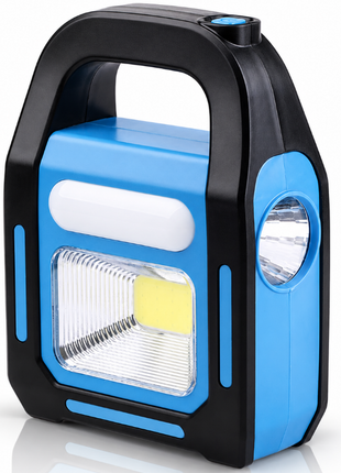 Rechargeable Solar LED Work Light with COB, 3W LED & Tube Light USB Emergency Lantern