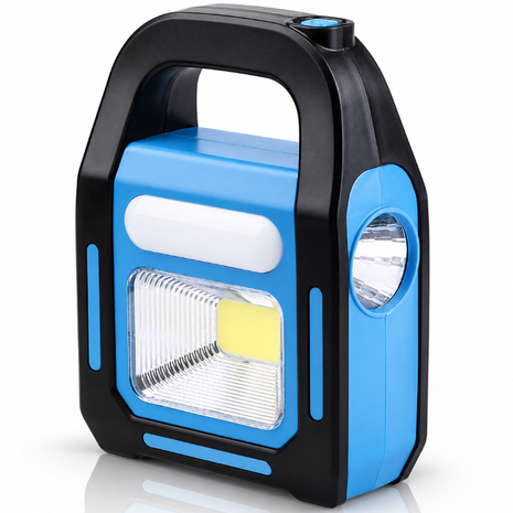 Rechargeable Solar LED Work Light with COB, 3W LED & Tube Light USB Emergency Lantern