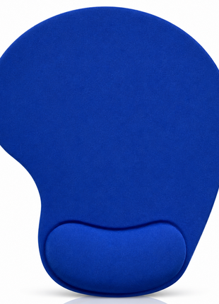 Mouse Pad Gel Wrist Support – Ergonomic Comfort, Non-Slip PU Base, Smooth Fabric –Blue