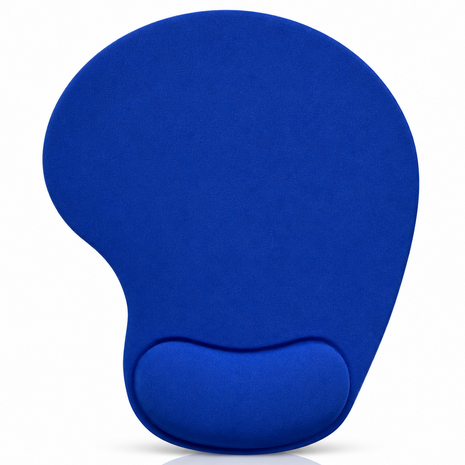 Mouse Pad Gel Wrist Support – Ergonomic Comfort, Non-Slip PU Base, Smooth Fabric –Blue