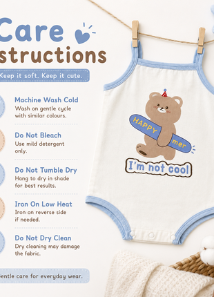 Baby Girls 100% Cotton Sleeveless Bodysuit Size 90 (12–18 Months)